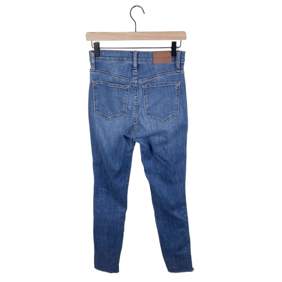 Madewell 10" High Rise Skinny Button Fly Denim Jeans Women's Size 25 - Picture 2 of 8